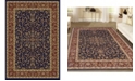 KM Home CLOSEOUT! 1318/1541/NAVY Navelli Blue 5'5" x 8'3" Area Rug